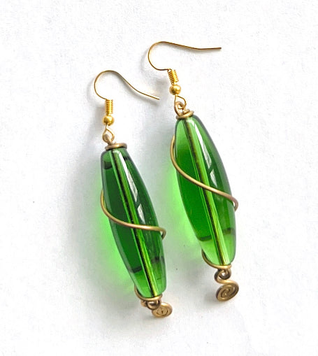 Green Kioo Earrings