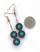 Mbili blue earrings