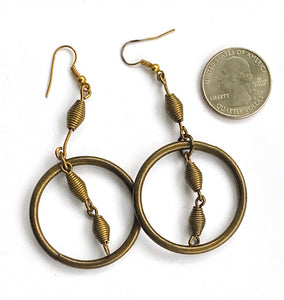 Spiral stem earrings