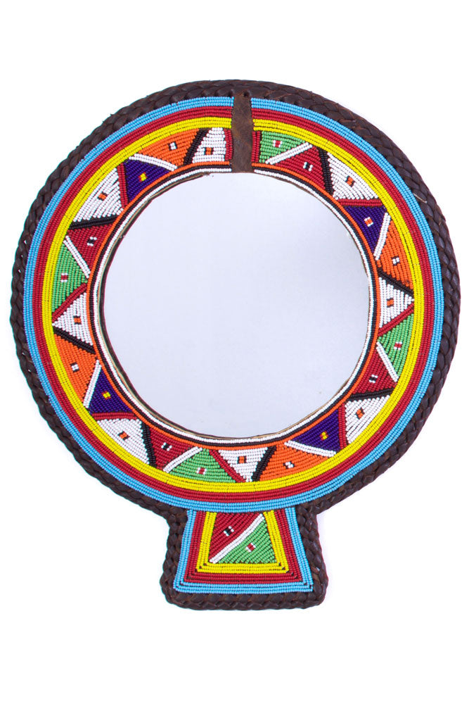 Large Maasai Wedding Necklace Mirror