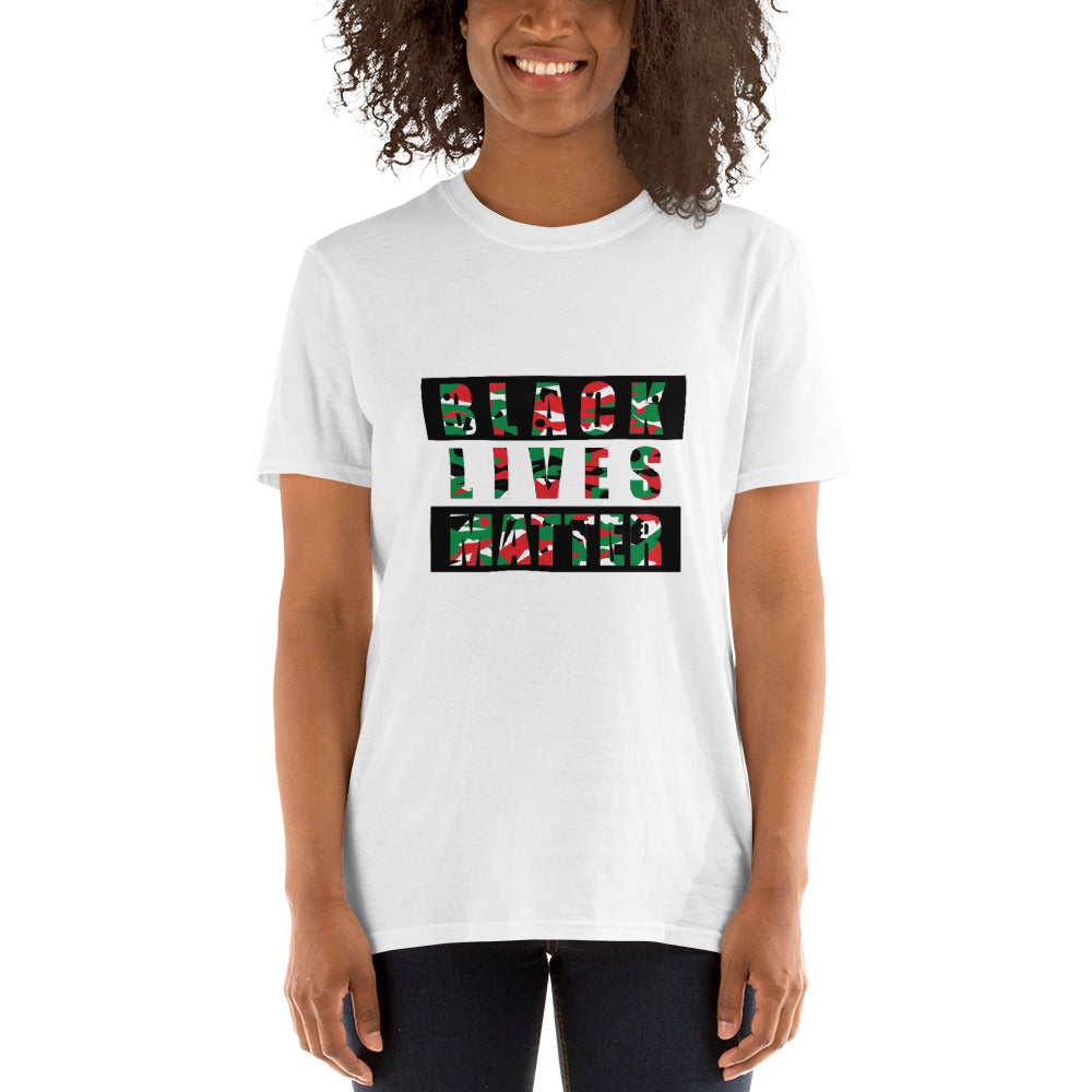 Black Lives Matter Unisex White Short-Sleeve T-Shirt