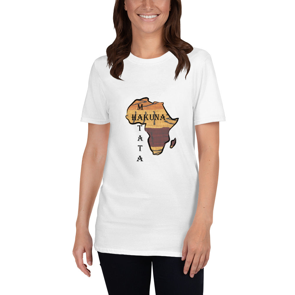 Hakuna Matata Unisex Short-Sleeve White T-Shirt